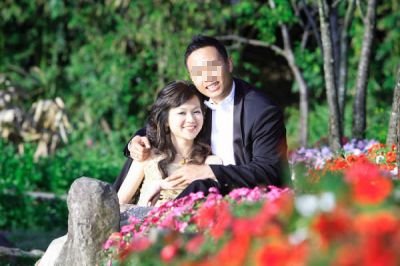 花園中的幸福伴侶